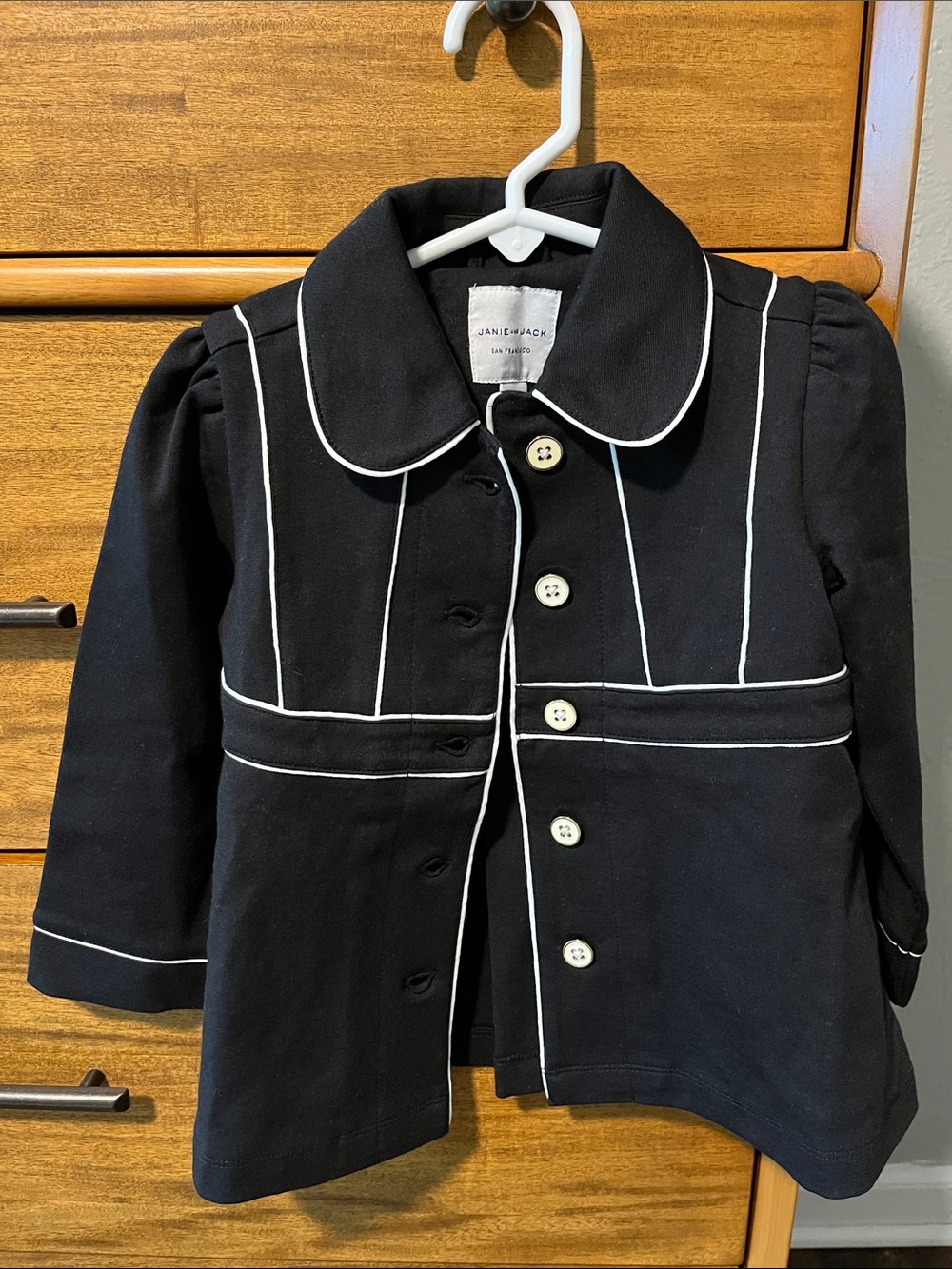Janie and Jack 2T Black and White Jacket